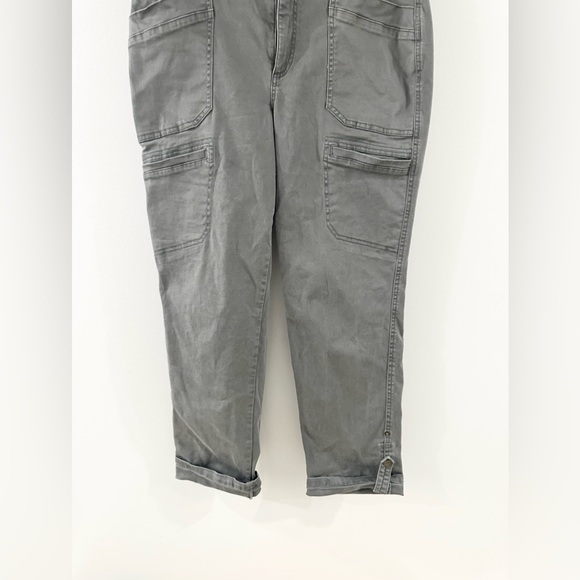 Democracy ‘Ab Technology’ Roll Tab Ankle Pants Gray Size 12 - Picture 4 of 6
